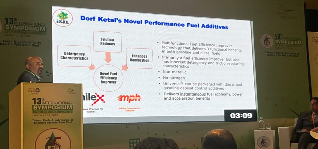 Dorf Ketal’s presentation at the ISFL-2023 symposium demonstrates the company’s commitment to sustainability and innovation in the field of fuels. Dorf Ketal’s presentation at the ISFL-2023 symposium demonstrates the company’s commitment to sustainability and innovation in the field of fuels.