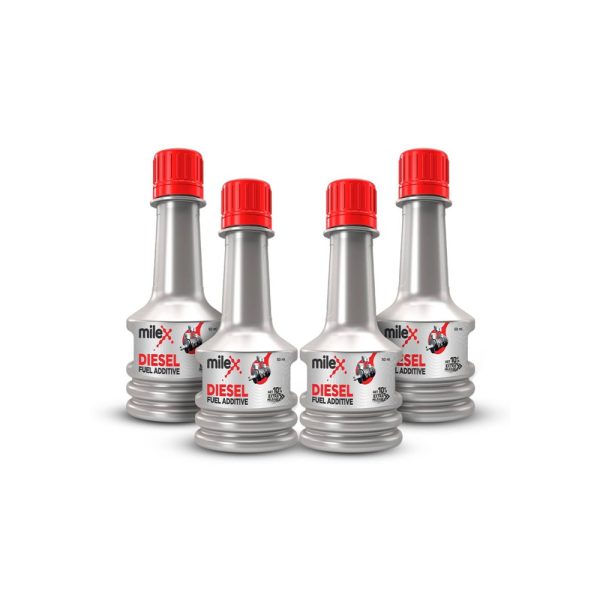 Milex Diesel Fuel Additive Bottle, 50ml Each – Pack of 4