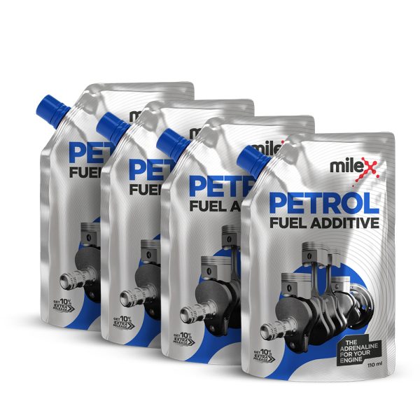 Milex Petrol Fuel Additive Pouch 110 ml – Pack of 4