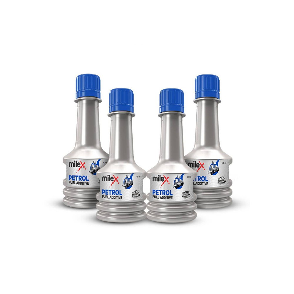 Milex Petrol Fuel Additive 40ml Bottle Pack of Four