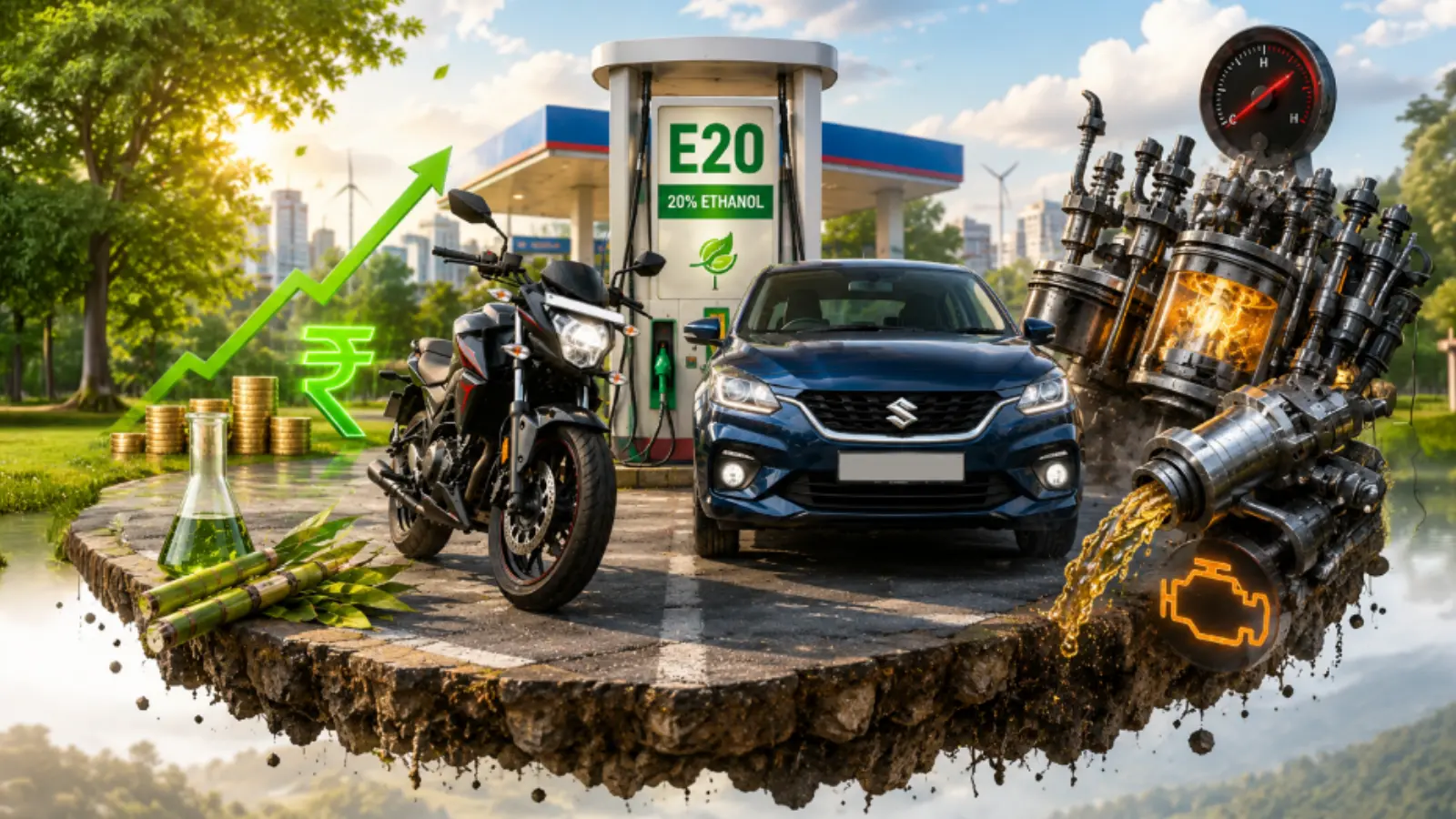 Will E20 Fuel Reduce Costs or Damage Engines in India? Full Breakdown (2026)